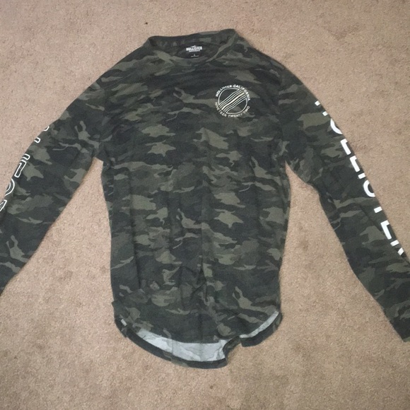 Hollister camo long sleeve Clearance